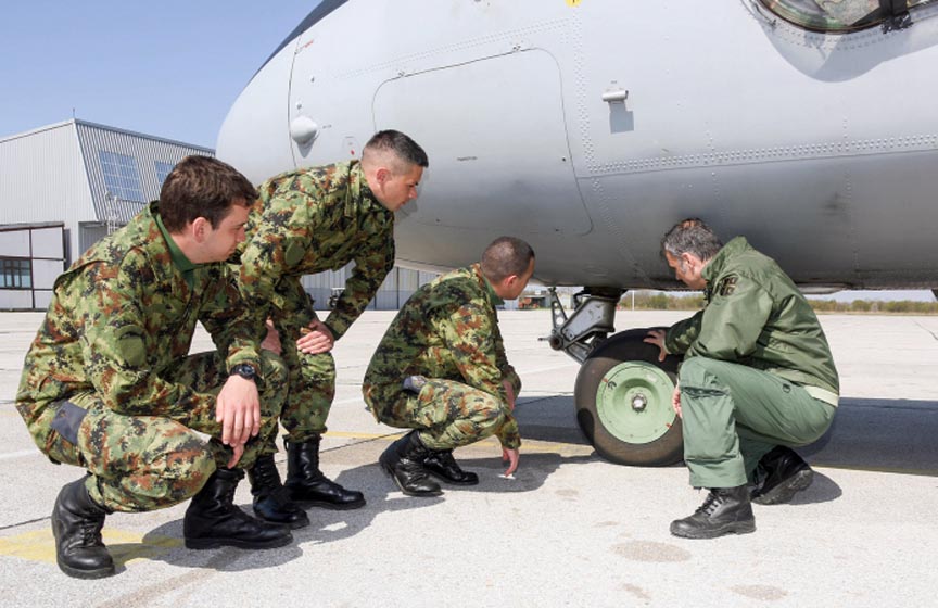 vojska srbije, obuka pilota