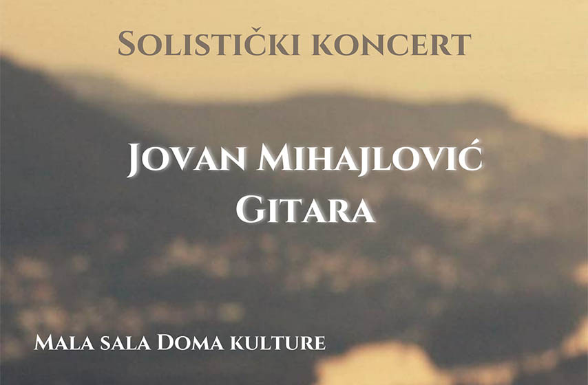 banatsko novo selo, dom kulture 3. oktobar, jovan mihajlovic, gitara, koncert klasicne muzike