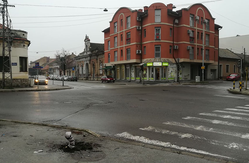 semafor, ulica zarka zrenjanina, pancevo