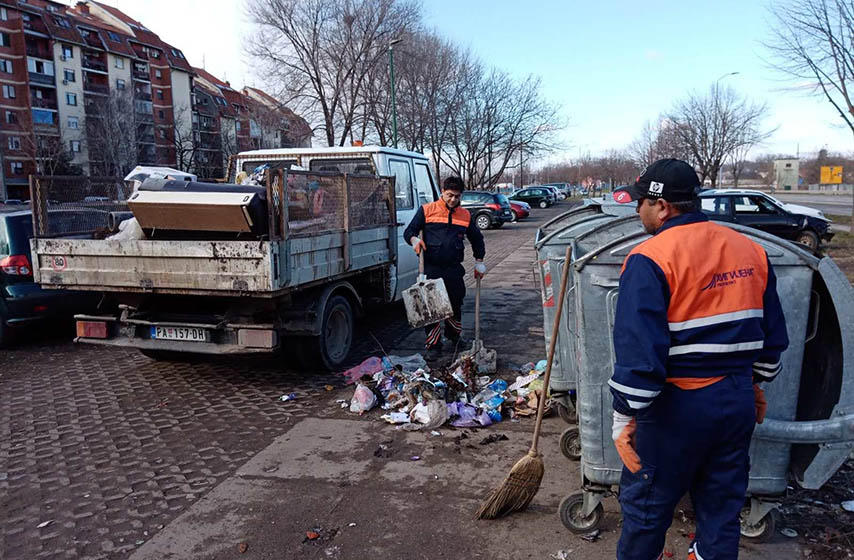 jkp higijena, pancevo, odnosenje smeca, raspored