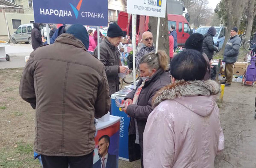 ujedinjeni za pobedu srbije, narodna stranka pancevo