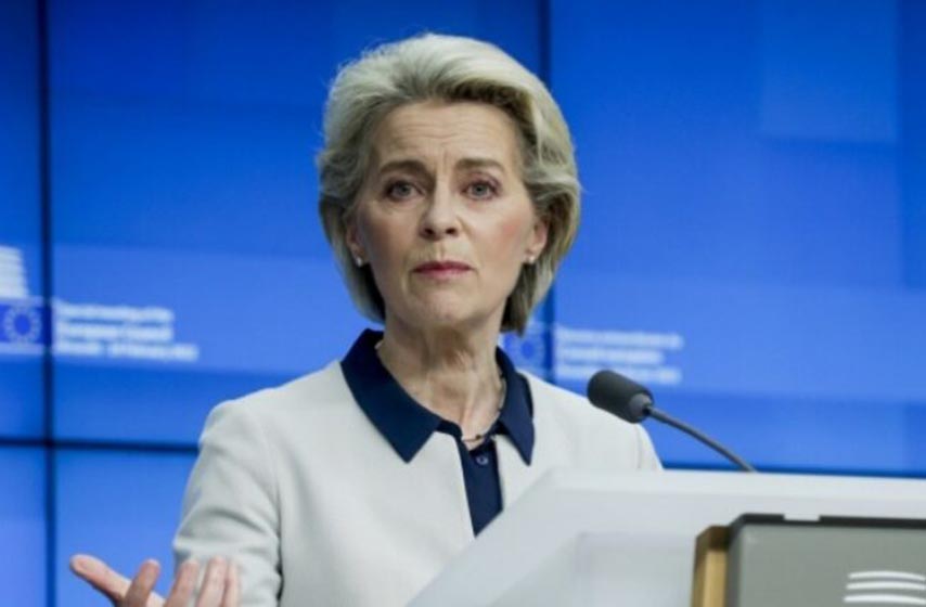 ursula fon der lajen, sankcije, rusija
