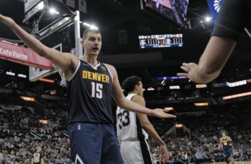 nikola jokic, denver, san antonio, kosarka, nba