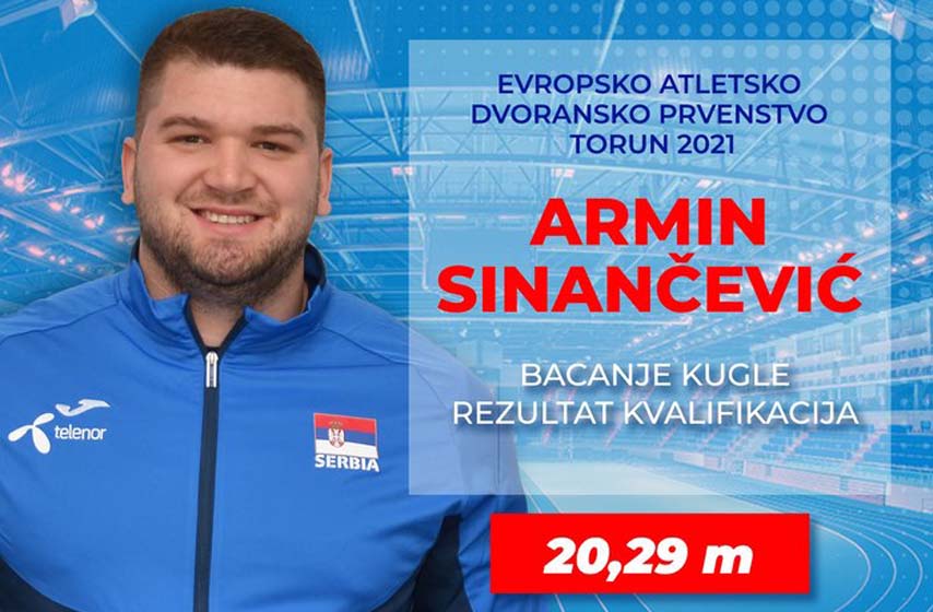 sinancevic, atletika, armin sinancevic, evropsko prvenstvo torun, bacanje kugle