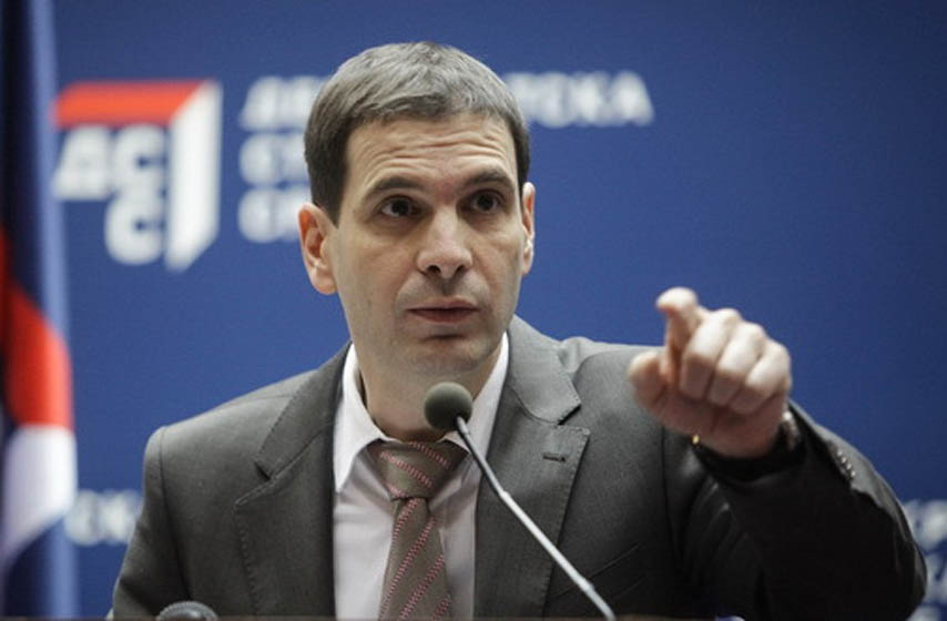 milos jovanovic, demokratska stranka srbije, rezolucija un