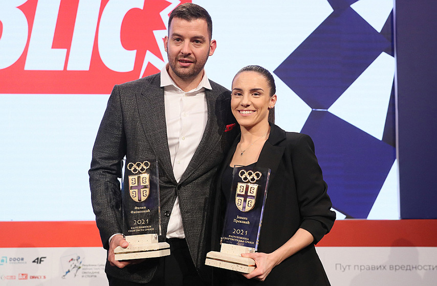 jovana prekovic, filip filipovic, najbolji sportisti srbije