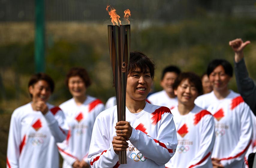 olimpijski plamen, olimpijski plamen tokio