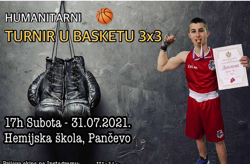 aca vojinov, humanitarni turnir, tehnicka skola 23 maj, hemijska skola pancevo, basket 3x3