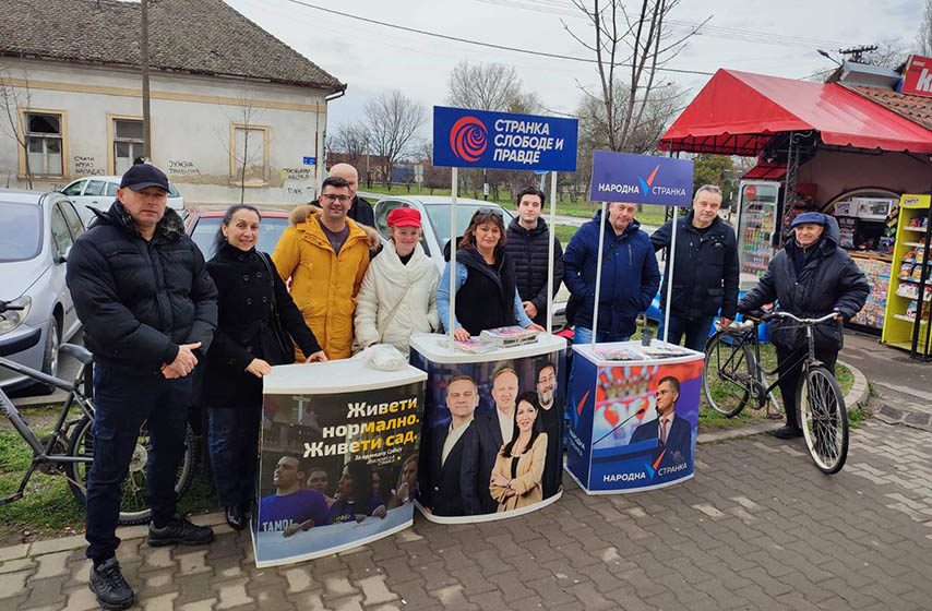 ujedinjeni za pobedu srbije, marinika tepic, pancevo, jabuka, kacarevo, izbori, srbija