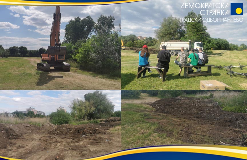 demokratska stranka, ds, demokratska stranka gradski odbor pancevo, rupa na strelistu