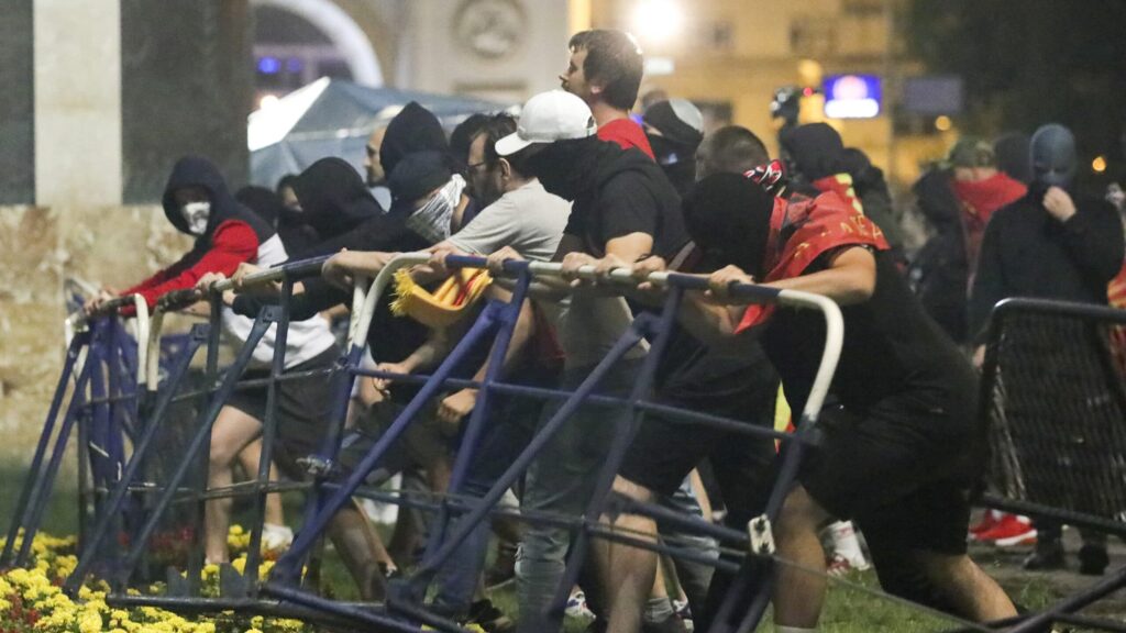 skoplje, protest