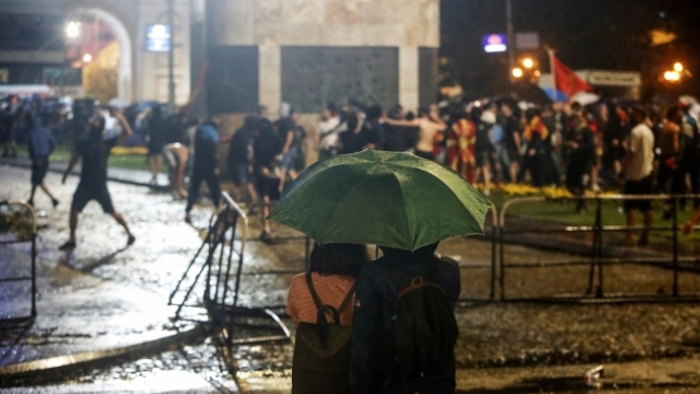 skoplje, protest