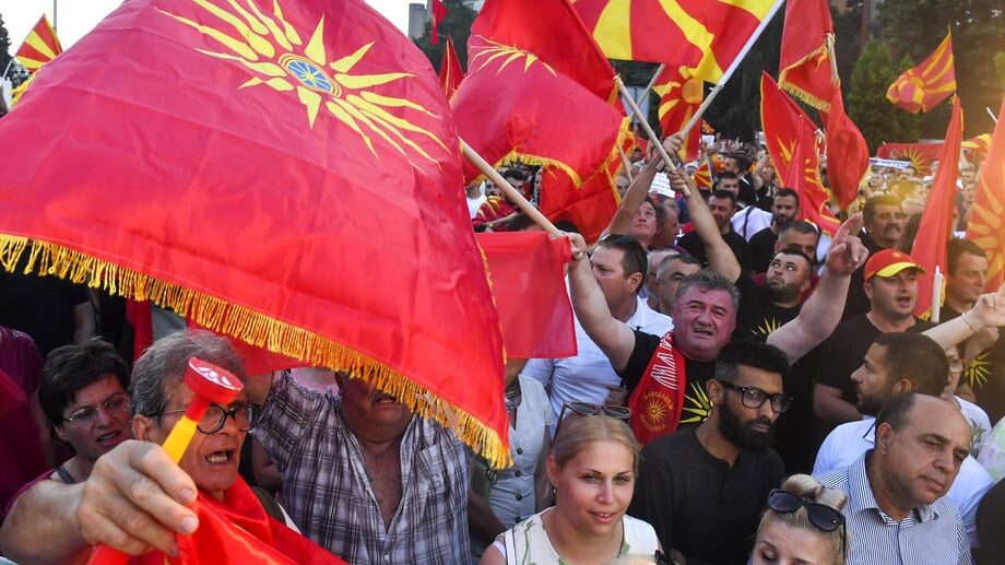 skoplje, protest