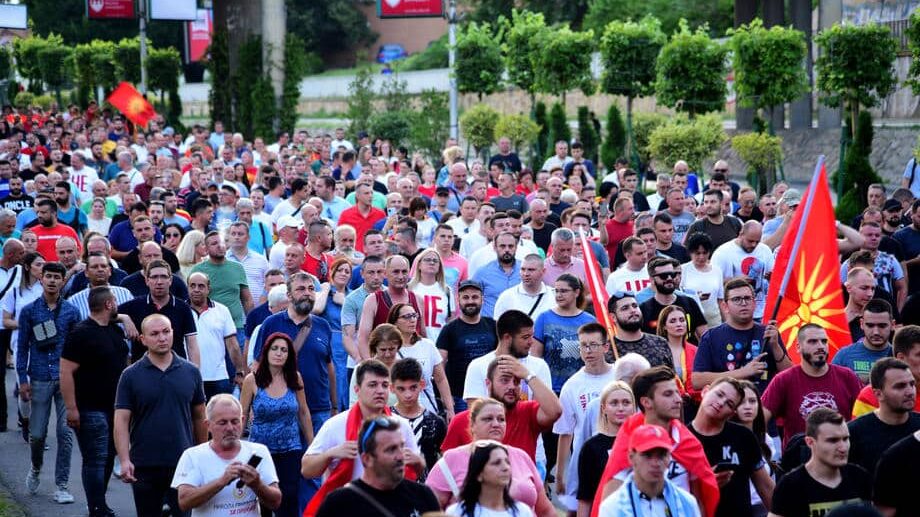 skoplje, protest, makedonija