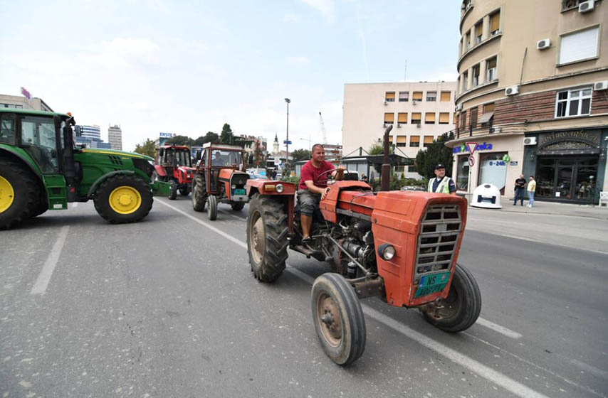 protest poljoprivrednika, novi sad