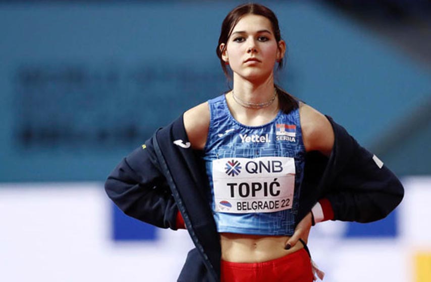 angelina topic, atletika