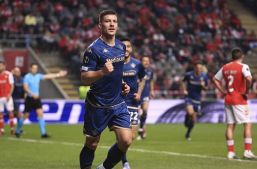 fjorentina, braga, jovic, liga konferencija