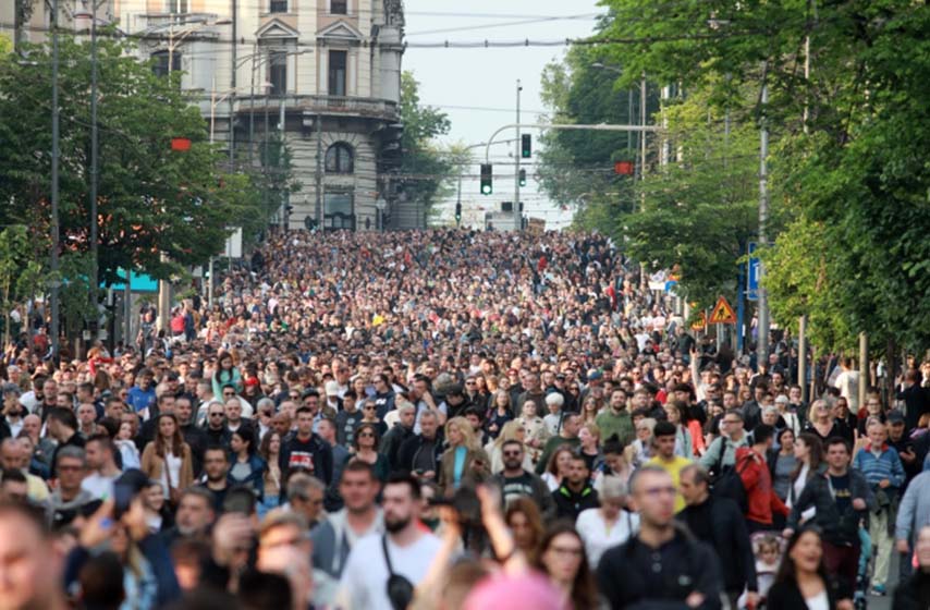 srbija protiv nasilja, protest, beograd