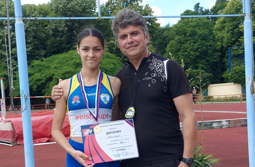 ak dinamo, atletika, pancevo, ksenija mrkela