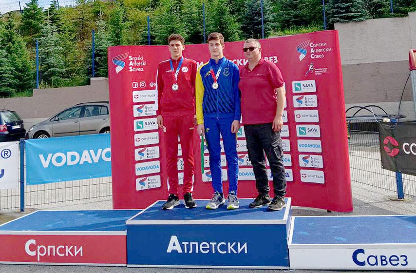 Vladimir Mirkov, Prvenstvo Srbije, atletika, zlatna medalja, hodanje, sportsko hodanje, juniorska kategorija