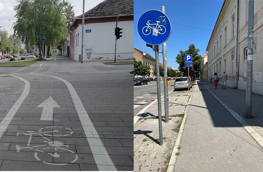 biciklisti, Pančevo, nebriga, kocka na stazi, Vršac, podrška, biciklistička infrastruktura, propust