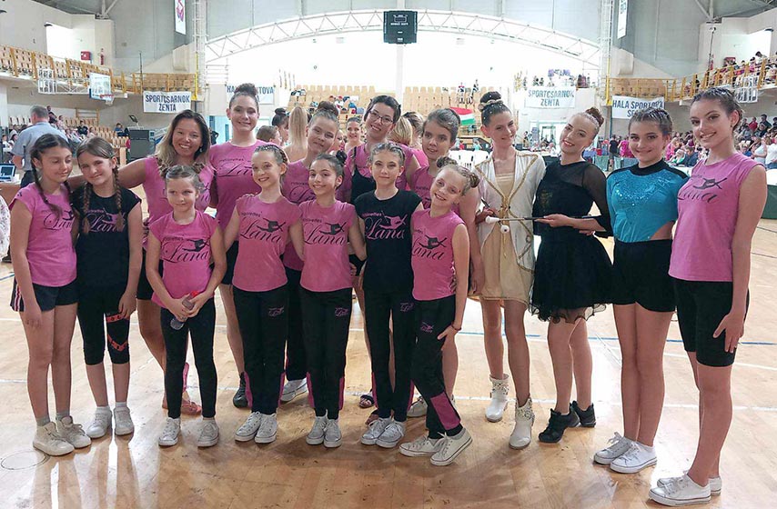 plesni klub Lana, Pančevo, European majorette fest, takmičenje, medalje, talent, strast, predanost, ples, Senta