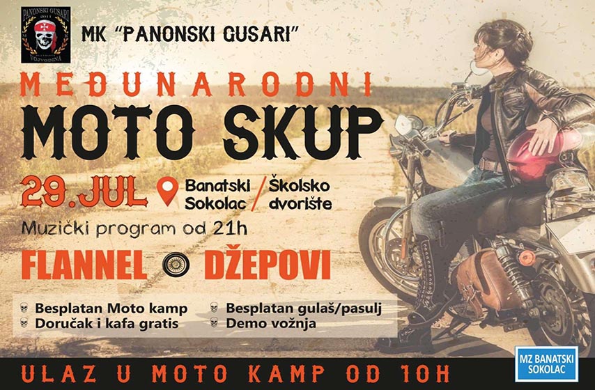 banatski sokolac moto skup, mk panonski gusari