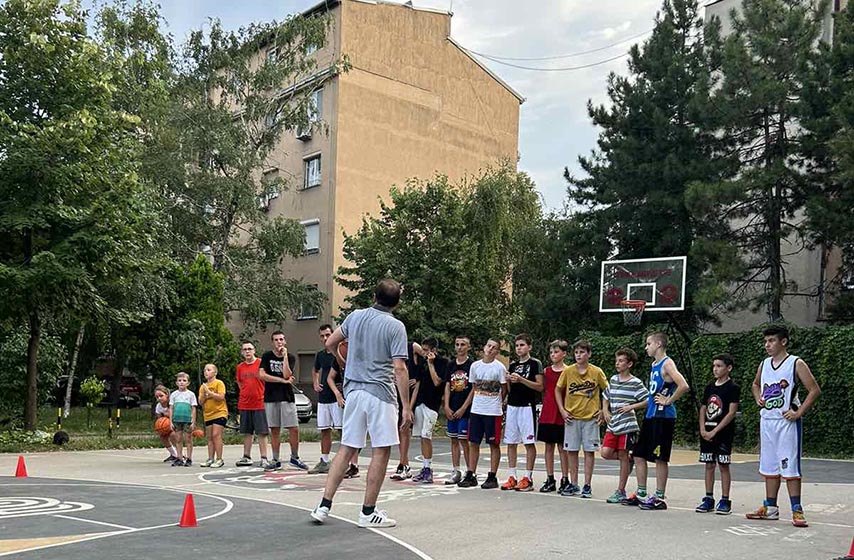 zeleno dvoriste, besplatni trening, kosarka