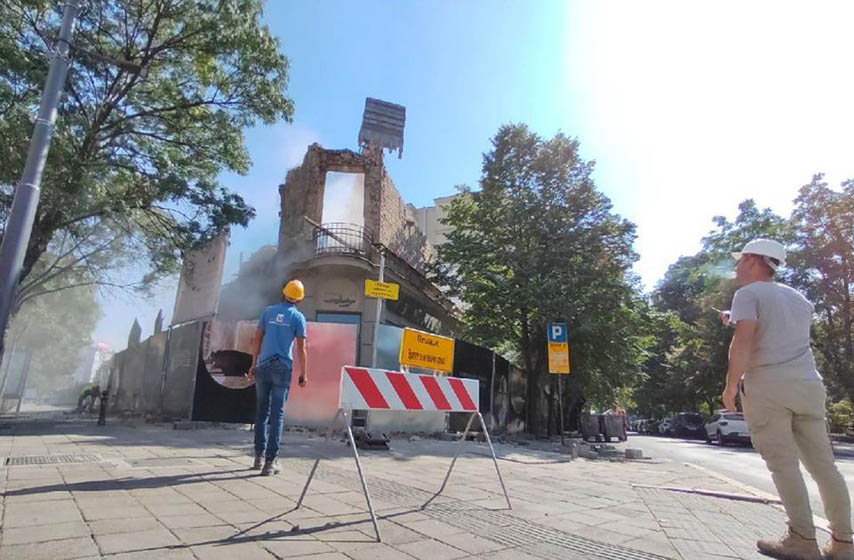 beogarad, stara stedionica, rusenje
