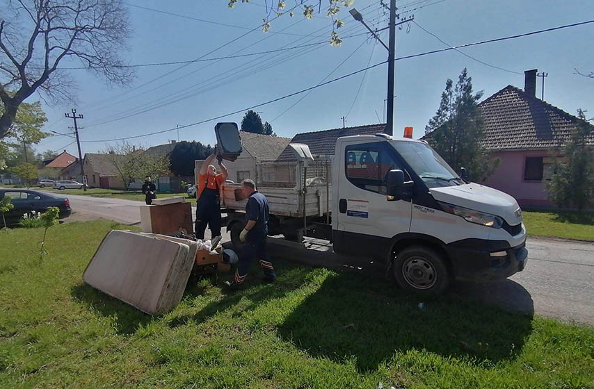 jkp higijena pancevo, jesenja akcija odnosenja kabastog smeca, raspored