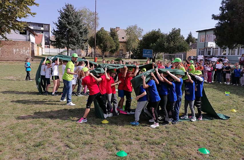 os branko radicevic, ekoloska igrica, jkp higijena pancevo, pancevo