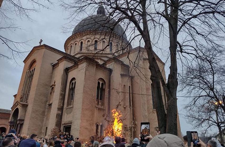 raspored bogosluzenja za bozic, preobrazenjska crkva, margita, pancevo