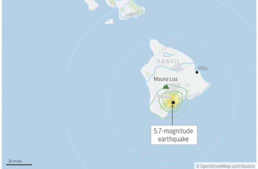 zemljotres, havaji