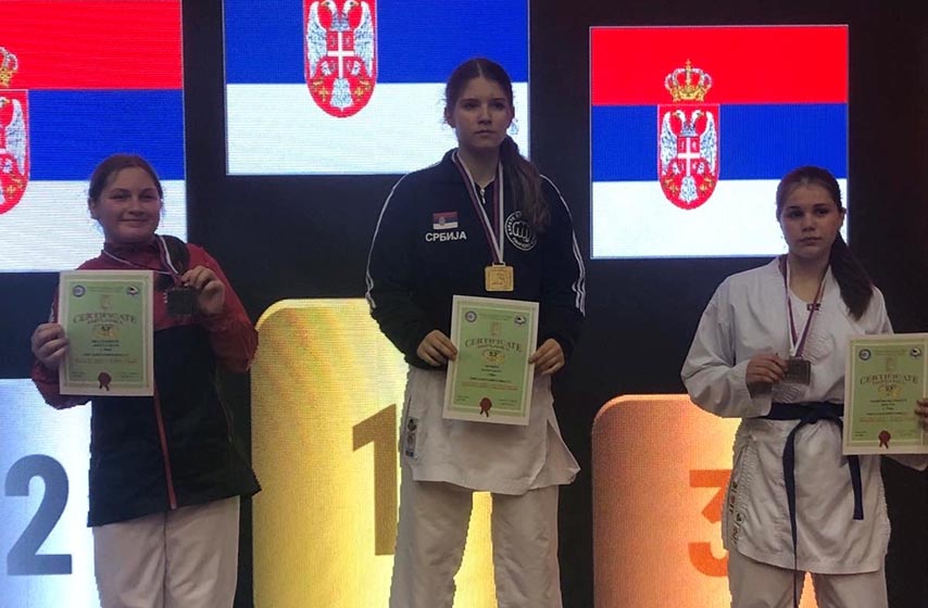 kk mladost, karate, panevo, iva rakic