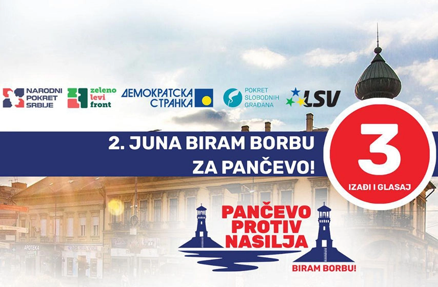 koalicija pancevo protiv nasilja biram borbu, pancevo, lokalni izbori
