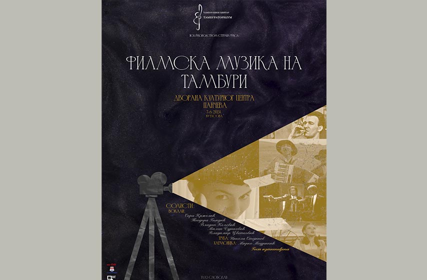 koncert filmske muzike, tamburatorijum, kulturni centar panceva