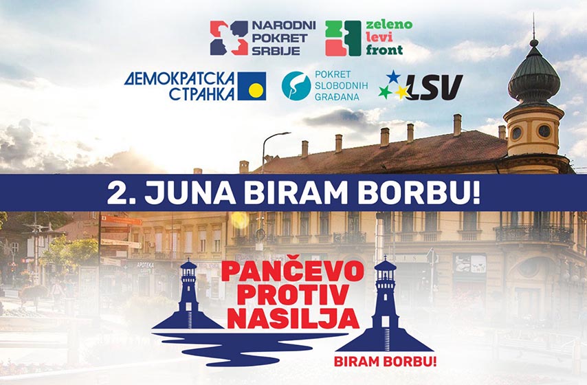 lokalni izbori, pancevo, prikupljanje potpisa, pancevo protiv nasilja, biram borbu