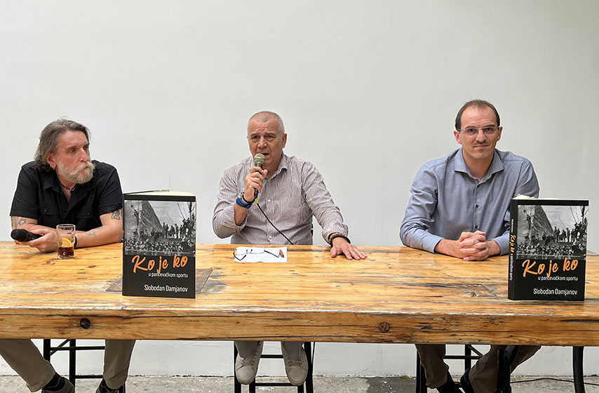 slobodan rora damjanov, ko je ko u pancevackom sportu, promocija knjige, pancevo, k-013, kafe galerija