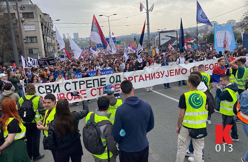 studenti u blokadi, vojni veterani, k-013, vesti srbija