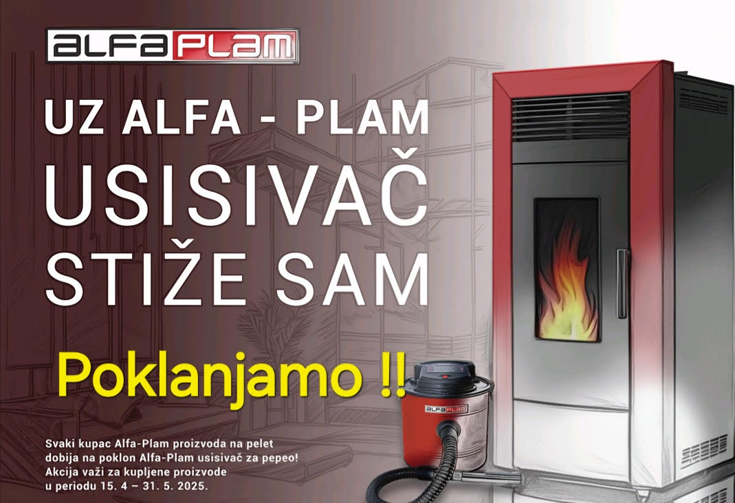 alfa plam grejanje na pelet i usisivac na poklon