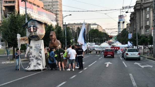 nemanjina, kneza milosa, normalizovan saobracaj, pobunjeni univerzitet