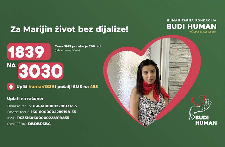 marija saric, budihuman, humanitarna akcija