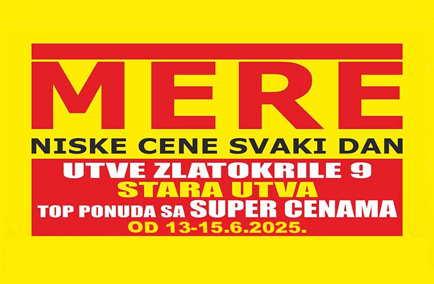 MERE market 2, Utve zlatokrile 9, Pančevo
